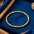 Luxury Gold Beaded Handcuff Bracelet for Women – Elegant Minimalist Adjustable Cuff Bracelet | Premium Fashion Jewelry Gift