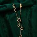 Luxury Clover Gold Locket Necklace for Women | Elegant Designer Pendant Chain Jewelry