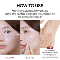 Peel Shot Glow White Rice Peeling Ampoule, Soft Exfoliating Face and Body Scrub Dead Skin Cells Remover for All Skin Types korean skin care 80ml