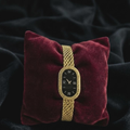 Luxury Gold Bracelet Watch for Women – Elegant Roman Dial, Vintage Designer Wristwatch, Premium Fashion Jewelry Timepiece